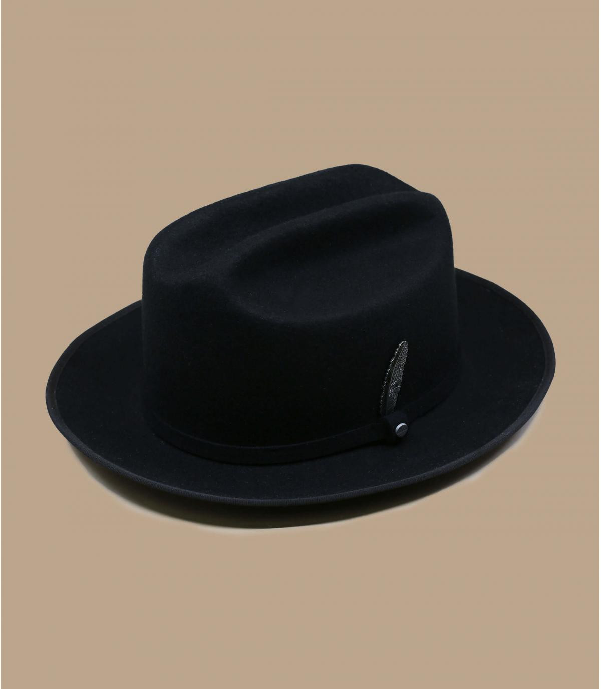 black felt hat Stetson Open Road Woolfelt black